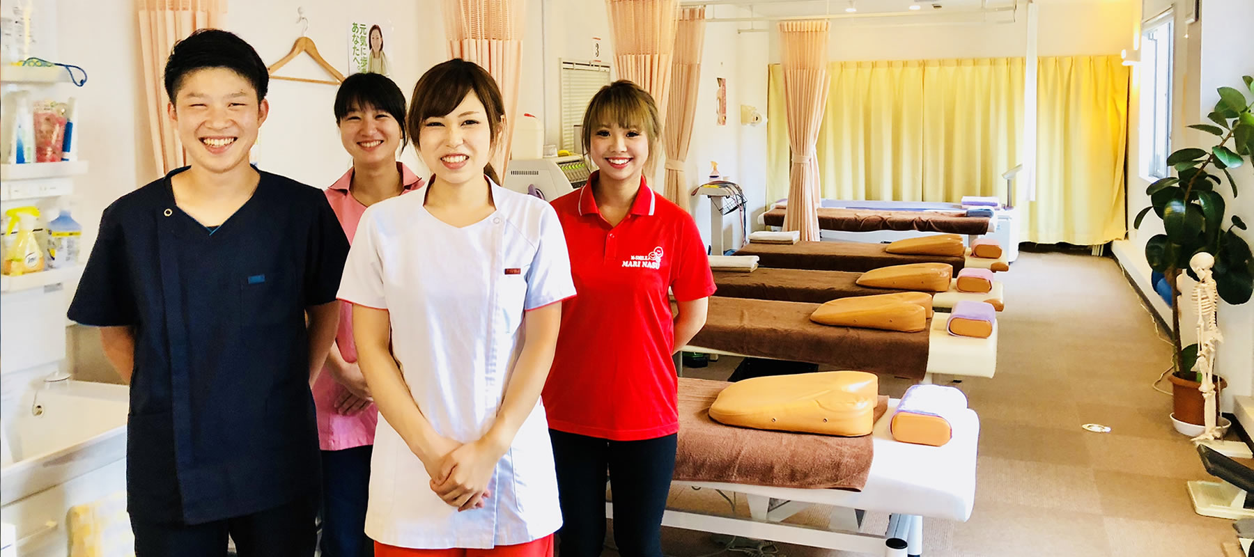 整骨院を併設しているので、身体のケアをしながら安心して運動が行えます！